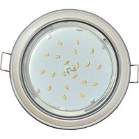 Ecola GX53 H4 св-к  2 цв.Серебро-жемчуг-серебро 38x106 FA53H4ECB (10!)