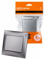 TDM Лама выкл. перекрестный СУ 1 кл. 10А серебр. металлик (10!) SQ1815-0236