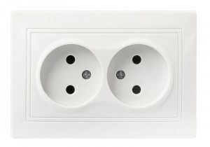 Smartbuy Венера роз. СУ 2 мест. без заземления 10А белая, керамика  (SBE-01w-10-S2-N-c)