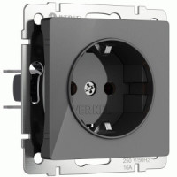 Werkel мех. роз. СУ 1 мест. 16A земля шторки (графит акрил) W1171144 a064091