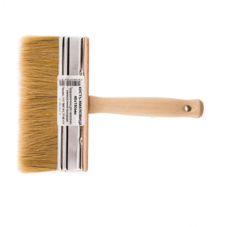 Кисть-ракля, 40 х 150 мм, натуральная щетина, деревянный корпус, деревянная ручка