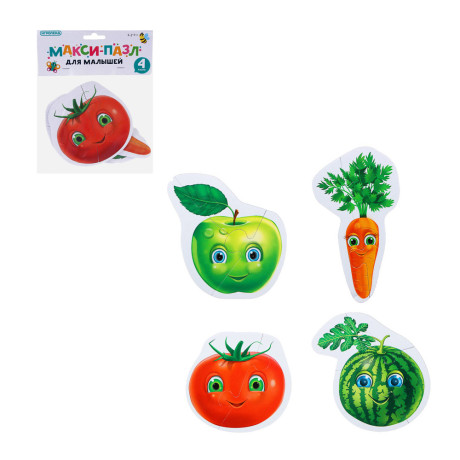 ИГРОЛЕНД Макси-пазл для малышей "Фигурный", ЭВА, 26х18,5х2см, 4 дизайна