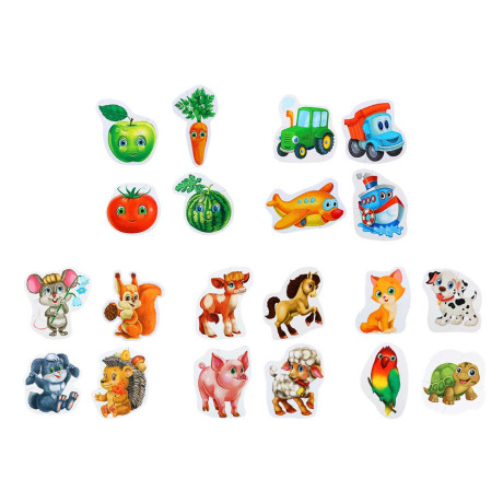 ИГРОЛЕНД Макси-пазл для малышей "Фигурный", ЭВА, 26х18,5х2см, 4 дизайна