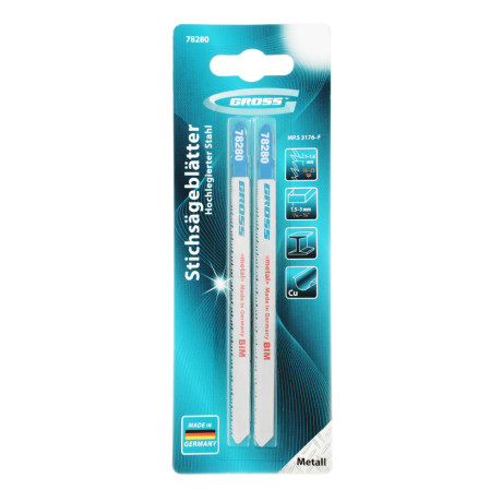 Полотна для электролобзика  по металлу, 2 шт, ( 3176 ) Gross