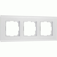 Werkel рамка СУ 3 мест. Senso (белый, стекло soft-touch) W0033101  a064566