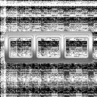 Smartbuy Марс Рамка 3-местная горизонтальная серебро  (SBE-02s-00-FR-3)