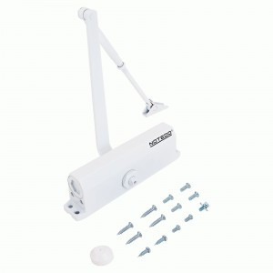 NOTEDO Доводчик дверной DC-180-I WHITE до 180кг белый  (10)
