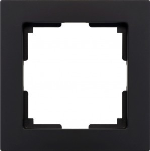 Smartbuy Нептун Рамка 1-местная пластик черная (SBE-06b-Plastic-FR-1)