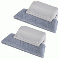 Губка-щетка для труднодоступных мест ПП, 13,7*8*3,3см, 2шт (12!) 108106 Рыжий кот