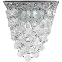 Ecola GX53 H4 5358 св-к Квадрат &quot;Хрустальная гроздь&quot; Прозр./Хром 150x110 FR53RVECB (10!)