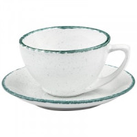 Кружка 0,25л с блюдцем Элегант, варадеро (кратность 12!!!) керамика, 106764