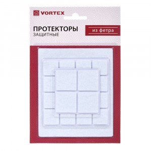Протекторы д/мебели защитные из фетра (22*22мм, 30*30мм, 110*130мм), 26002 VORTEX