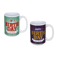 Кружка, 425 мл, керамика, арт.26, 2 дизайна