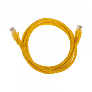 REXANT коммутац. шнур (патч-корд) U/UTP, cat6, 2м, литой, RJ45-RJ45, LSZH, желтый, 02-0295-2