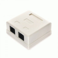 Розетка компьютерная 8p8c (RJ-45) cat 6e NA218 RJ-45 внешняя 2 гн.