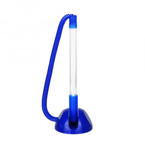 ClipStudio Ручка шариковая настольная, синяя, 0,7мм, синий корпус