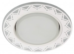 ЭРА св-к встр. GX53 круг подсветка св/д 4K бел/бел 120(90)x38 DK LD27 WH/WH 4067