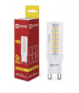 ASD/InHome лампа св/д VC JCD G9 220V  9W(860lm) 3000K 2K 62x16 (без пульсации) 9037