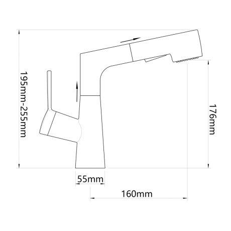 СоюзКран Смеситель для кухни, поворотный излив 360гр., картридж 35мм, цинк, белый SS01-R133