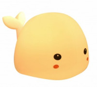 LEEK ночник св/д детский мягк 2W LED NL-352-S RGB белый кит, сенсор, диммер, аккум, USB, 110x142x105