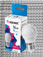 Космос шар E27 14W(1260lm) 4500K 4K матов. 80x45 IC драйвер LkecLED14wGL45E2745