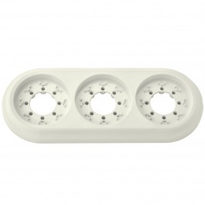 Bylectrica РЕТРО рамка 3 мест. (ABS-пластик), БЕЖ. ЮЛИГ.735212.472 бежевый