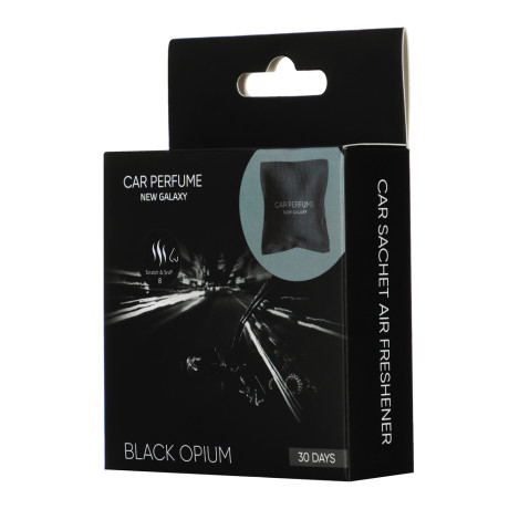 NEW GALAXY Ароматизатор саше в автомобиль, 13гр. Black Opium