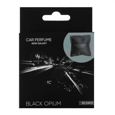 NEW GALAXY Ароматизатор саше в автомобиль, 13гр. Black Opium