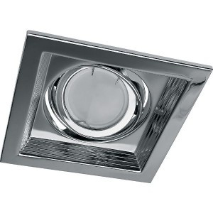 "Feron св-к встр. кардан. под лампу MR16 GU5.3 1x50W хром 130x130x43(105x105) DLT201 41044