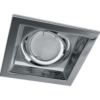 &quot;Feron св-к встр. кардан. под лампу MR16 GU5.3 1x50W хром 130x130x43(105x105) DLT201 41044