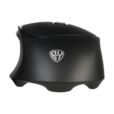 BY Компьютерная мышь беспроводная, бесш. клик, 1000-1600DPI, 7D 2.4GHz, 300мАч,"copy-paste", чёрная