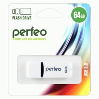 Флэш-диск USB 64GB Perfeo Perfeo C02 White