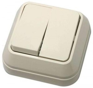 Makel выкл. ОУ 2 кл. крем. 45203