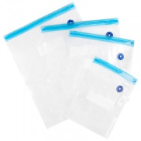 Набор вакуумных пакетов для продуктов 4 шт(0,4/0,5/0,7/0,9л,клипса 1шт),107578/ Рыжий кот