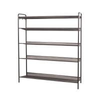 Подставка д/обуви (пвл) Женева35 (5 полок) 87*27*106см (графит) ПДОЖ35Гр под заказ ЗМИ