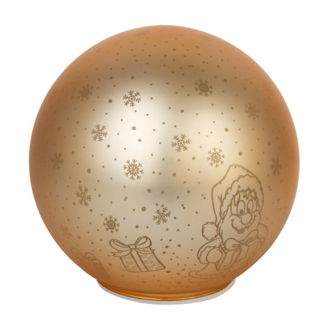 СНОУ БУМ Светильник декоративный LED, в виде шара, диаметр 15см, стекло, PS, 3xAA, 1 режим