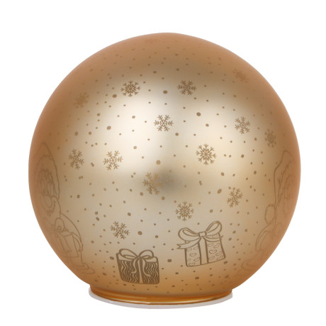 СНОУ БУМ Светильник декоративный LED, в виде шара, диаметр 15см, стекло, PS, 3xAA, 1 режим