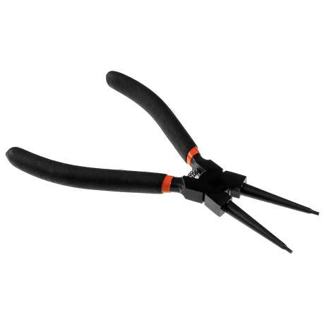 ЕРМАК Съемник внутренних стопорных колец на сжим, прямые губки,175 мм, сталь 45