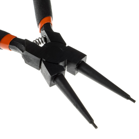 ЕРМАК Съемник внутренних стопорных колец на сжим, прямые губки,175 мм, сталь 45