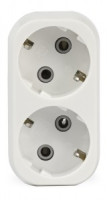 SmartBuy разветвитель (тройник) 2роз. 16А (АБС-пластик, линейный, земля, белый) SBE-16-A02-2z