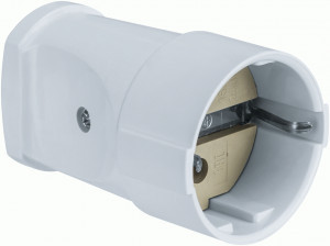 Navigator штепсель (переносная роз.) NCA-SK01-16A-E-WH земля белая 61366