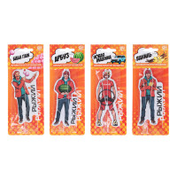 NEW GALAXY Ароматизатор бумажный &quot;Рыжий&quot;, Бабл Гам, Ваниль, Новая машина, Арбуз