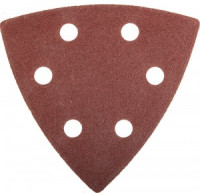 Треугольник шлифовальный ЗУБР &quot;МАСТЕР&quot; универсальный на велкро основе, 6 отверстий, Р100, 93х93х93мм