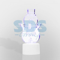 Фигура новогод. на подставке &quot;Снеговик с шарфом 2D&quot;, RGB 501-053 Neon Night