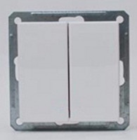 Systeme Electric W59 мех. выкл. (перекл. проход.) СУ 2 кл. 10А бел. (пл.осн.) ВС610-256-1-86 (10!)