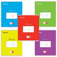 Тетрадь 24л. BRAUBERG офсет, клетка, обл. мел. карт. Классика (5 видов), 401993