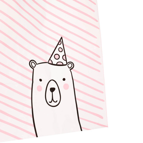 Пакет подарочный с кручеными ручками 24x10,5x32 см, "Мишка"