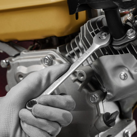 Ключ комбинированный, 13 мм, CrV, матовый хром Matrix