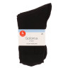 Набор носков 4 пары, GALANTE, р. 25, 70% хлопок, 29% полиамид, 1% эластан, черные