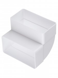 TDM Соединительное колено вертикальное 90 гр. для прямоугольных воздуховодов вент, 60х120  SQ1807-17